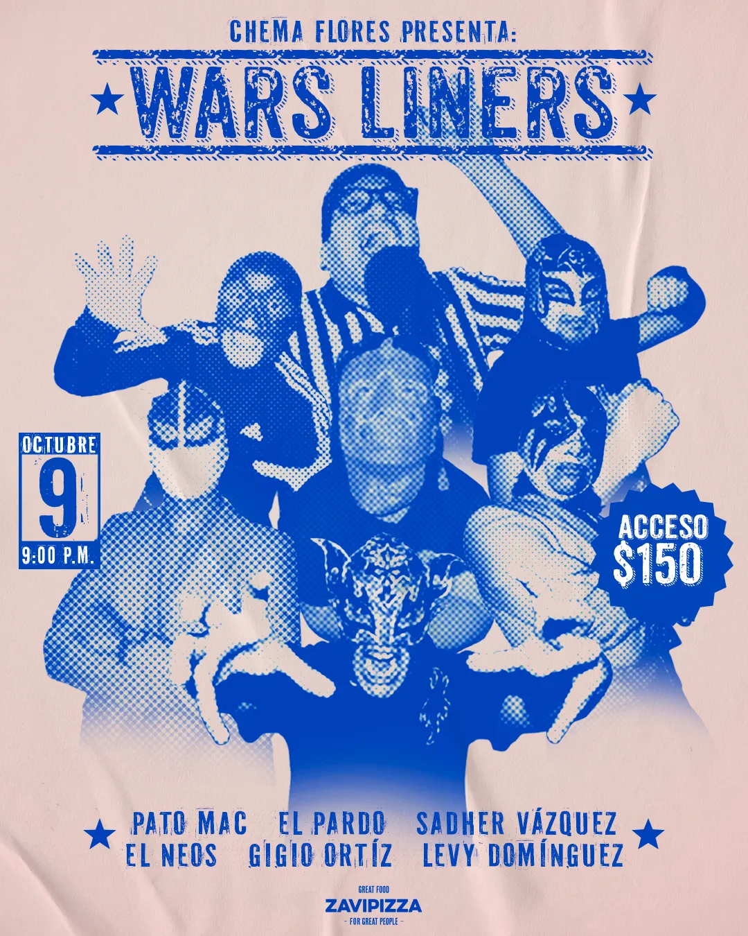 Flyer del show en WarsLiners